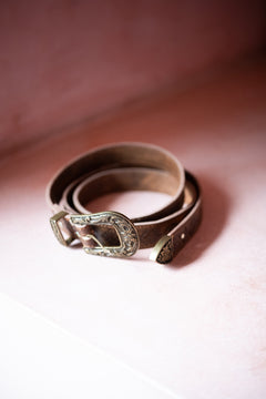 Wiccan Belt | Hand Tooled Leather Belt in Outlaw Oak | Jinx The Label
