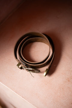 Wiccan Belt | Hand Tooled Leather Belt in Outlaw Oak | Jinx The Label