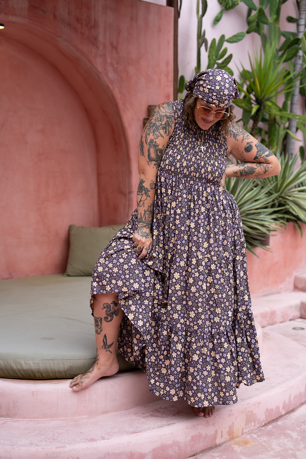 Yulia Maxi Dress - Wild Petals - Almost Famous by Jinx the Label