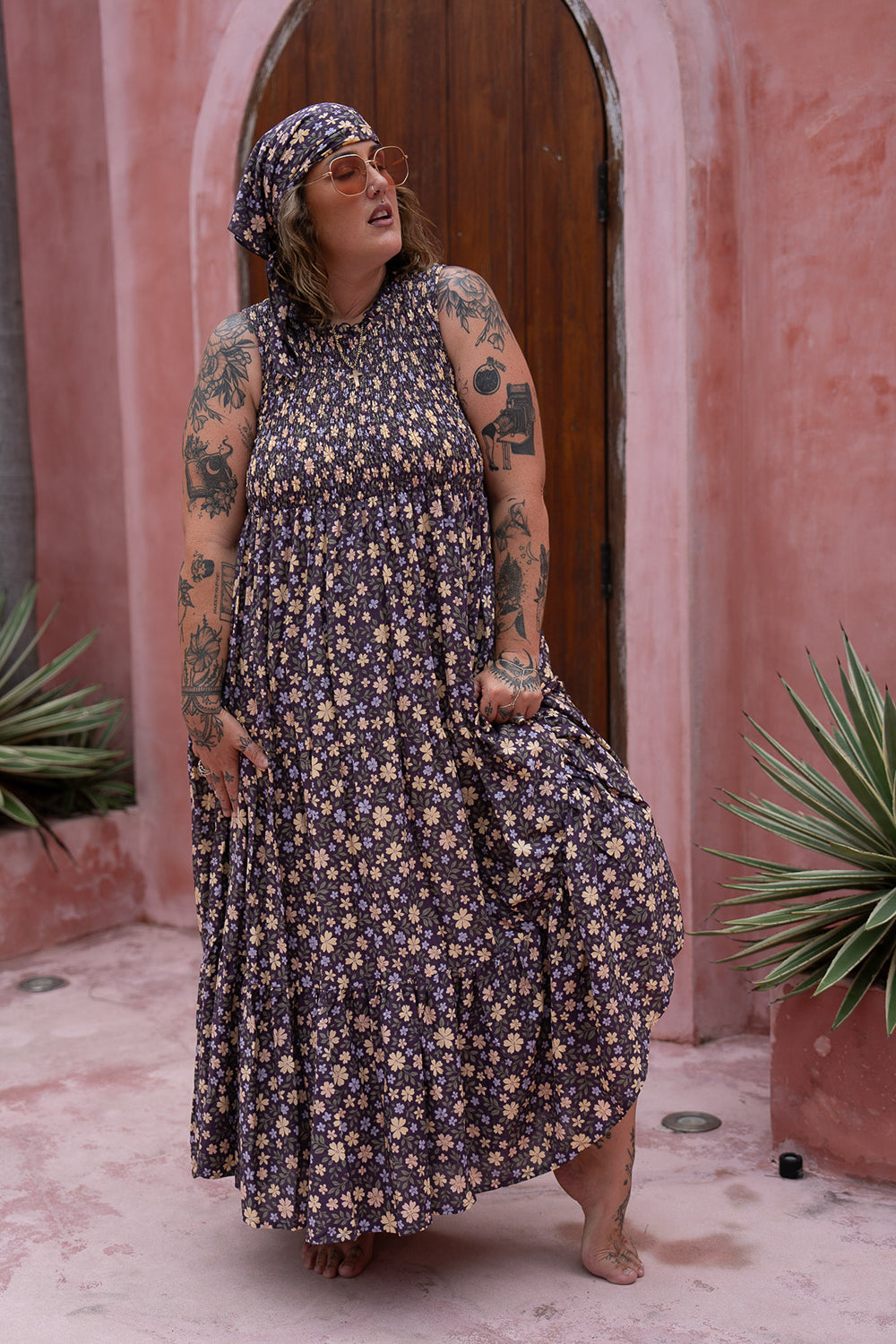Yulia Maxi Dress - Wild Petals - Almost Famous by Jinx the Label