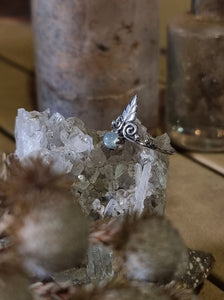 925 Silver Elven ring with moonstone